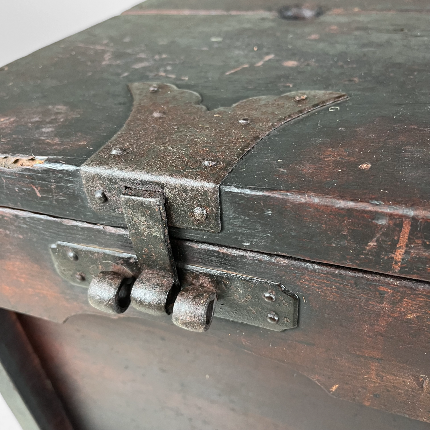 Wooden Zenibako Temple Charity Box Meiji Japan