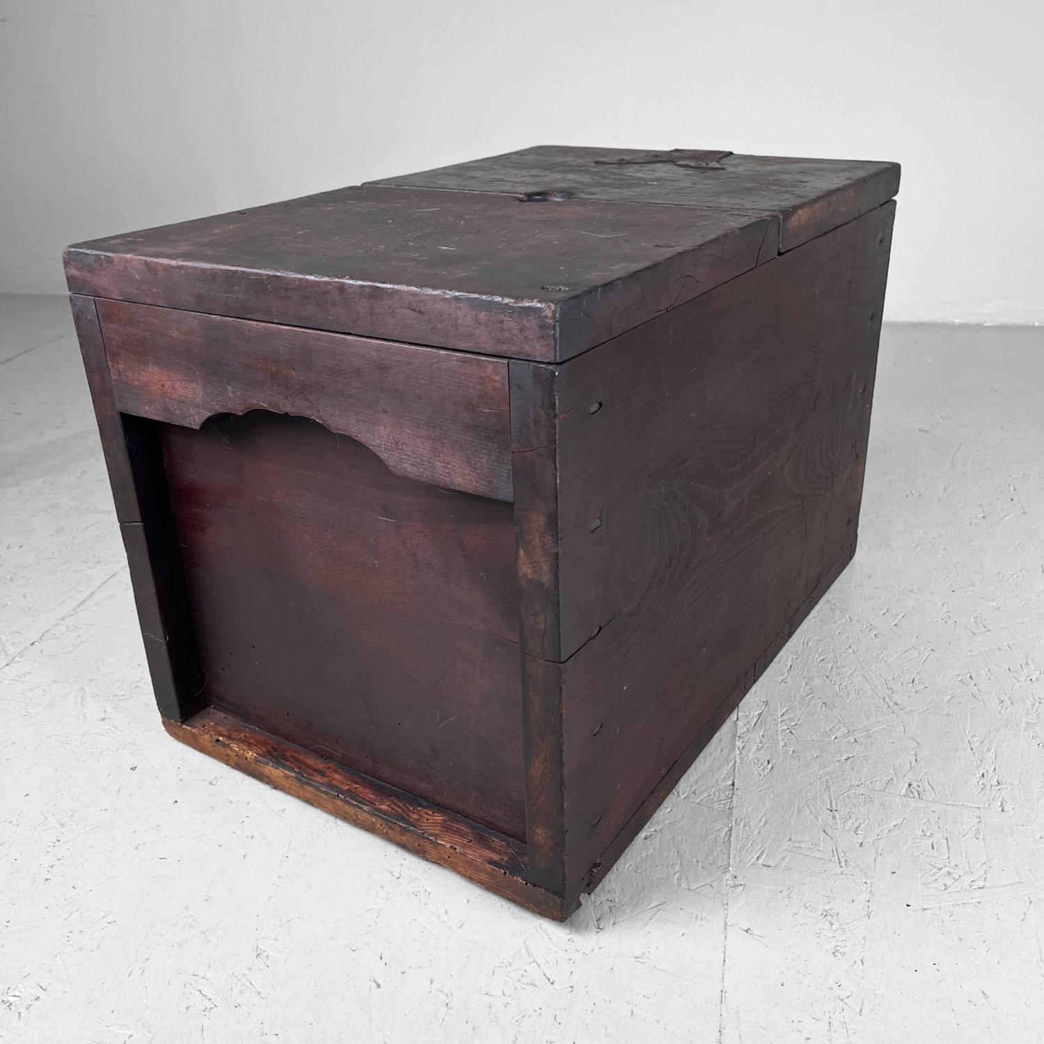 Wooden Zenibako Temple Charity Box Meiji Japan