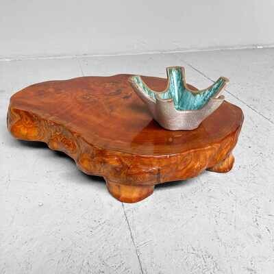Minimalist Wabi Sabi Tree Trunk Table, Japan.