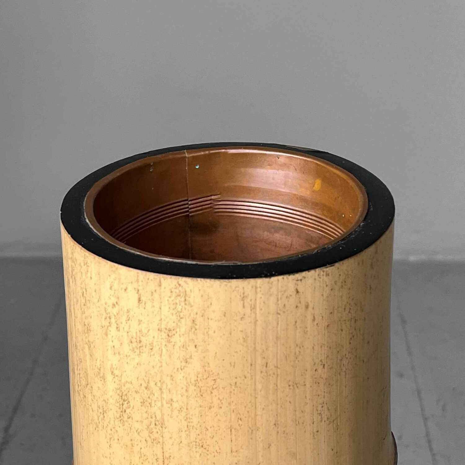 Vintage Bamboo Ikebana Vintage Bamboo Ikebana "Ni-Ju-Giri" Vase, Circa 1950s, Japan