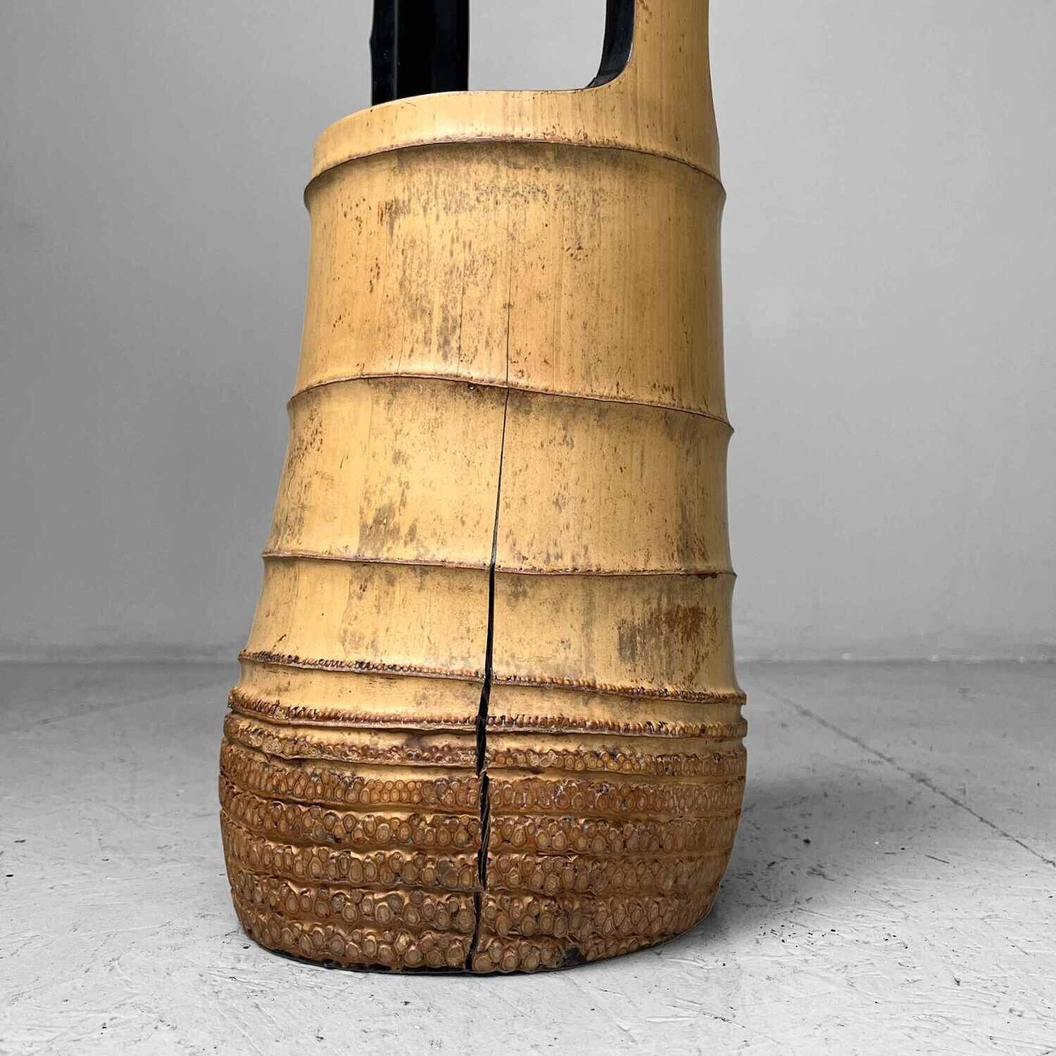Vintage Bamboo Ikebana Vintage Bamboo Ikebana "Ni-Ju-Giri" Vase, Circa 1950s, Japan