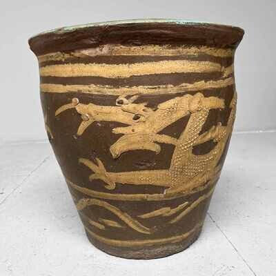 Ryū Mizubachi, Traditional Water Pot, 'Dragon', Meiji Era, Japan.