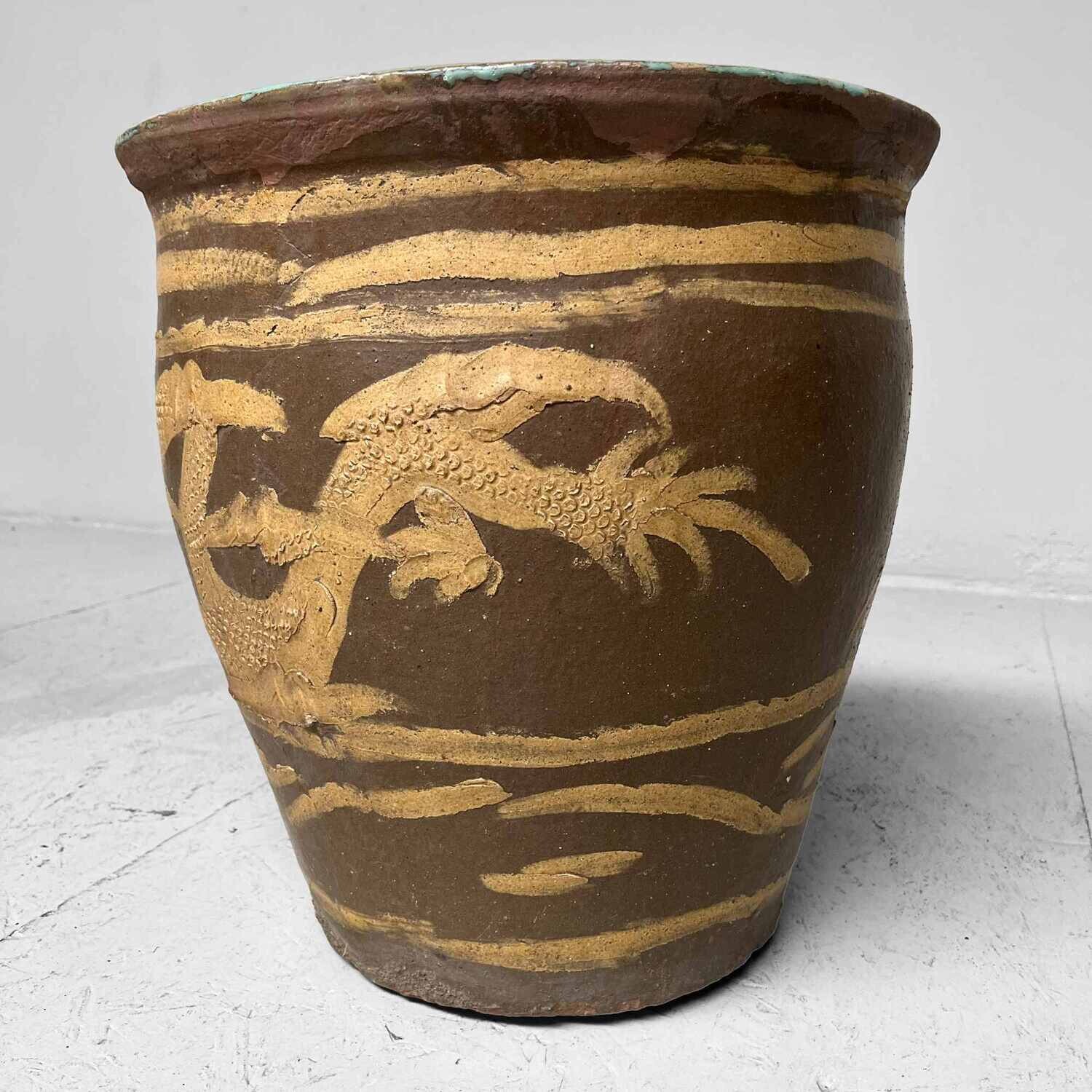 Ryū Mizubachi, Traditionele Waterpot, 'Dragon', Meiji-periode, Japan.