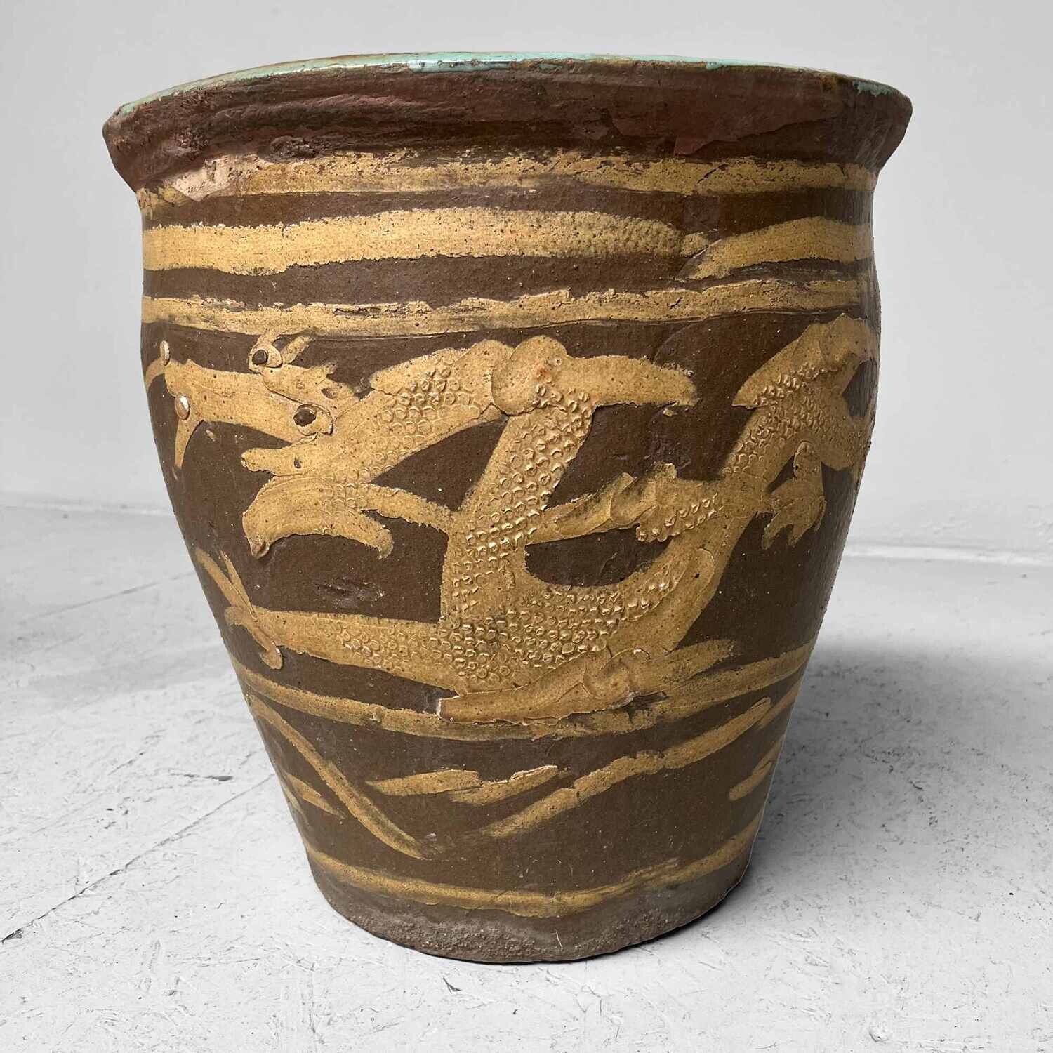 Ryū Mizubachi, Traditionele Waterpot, 'Dragon', Meiji-periode, Japan.