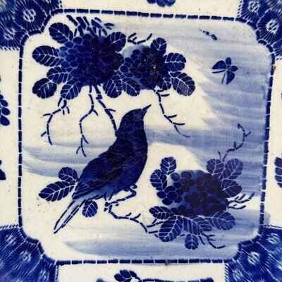 Japans Sometsuke Blue and White Imari Ware / Bord, begin 1900