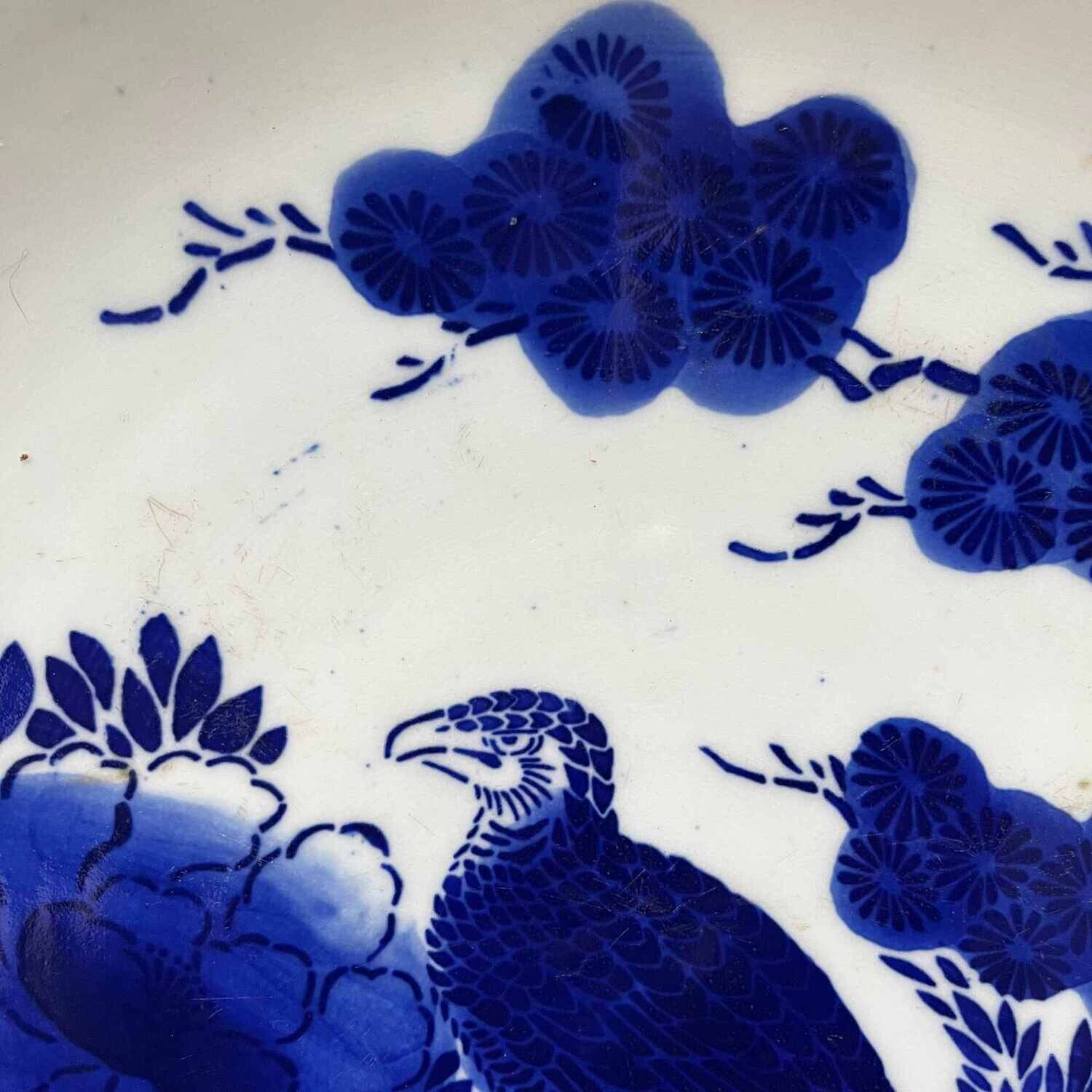 Japanese Sometsuke Blue and White Imari Ware / Plate, early 1900s