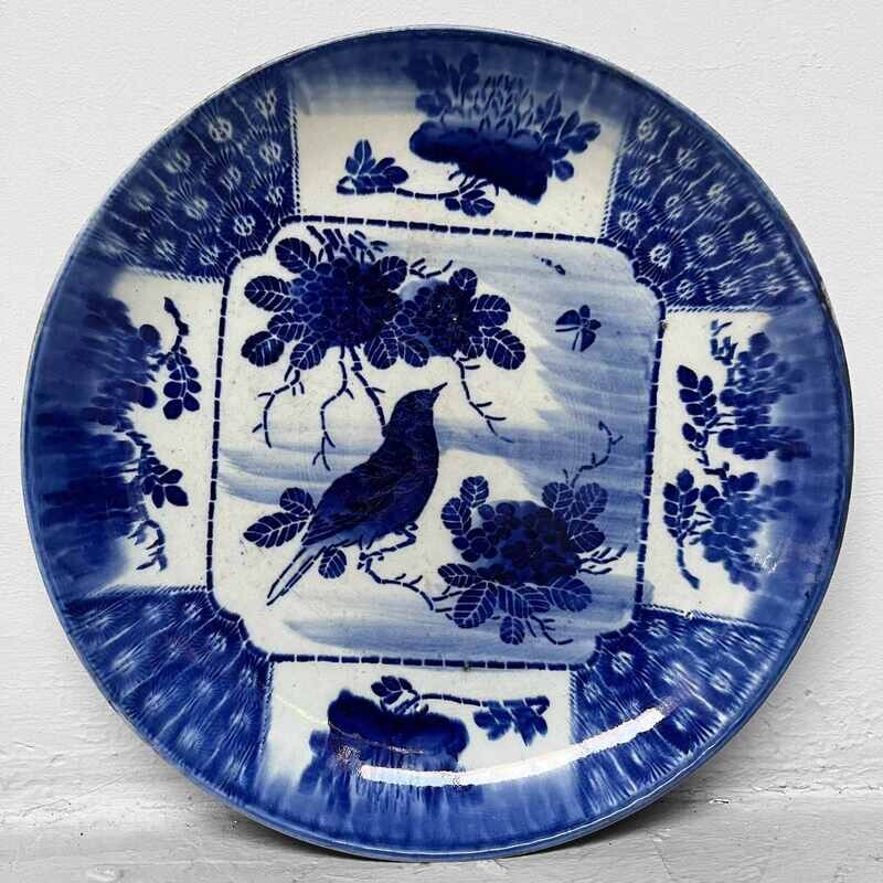 Japans Sometsuke Blauw en Wit Imari Ware / Bord, begin 1900