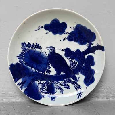 Japans Sometsuke Blue and White Imari Ware / Bord, begin 1900