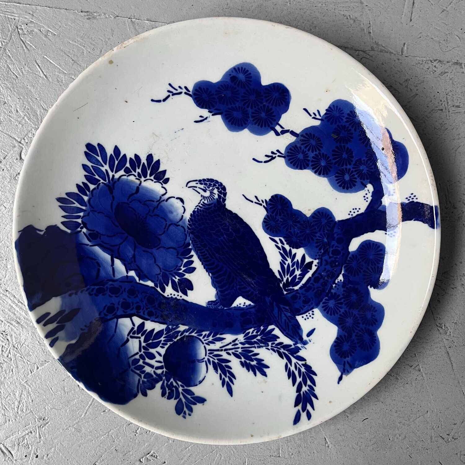 Japanese Sometsuke Blue and White Imari Ware / Plate, early 1900s