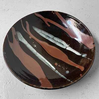 Vintage Glazed Earthenware Dish Japan, 1960s