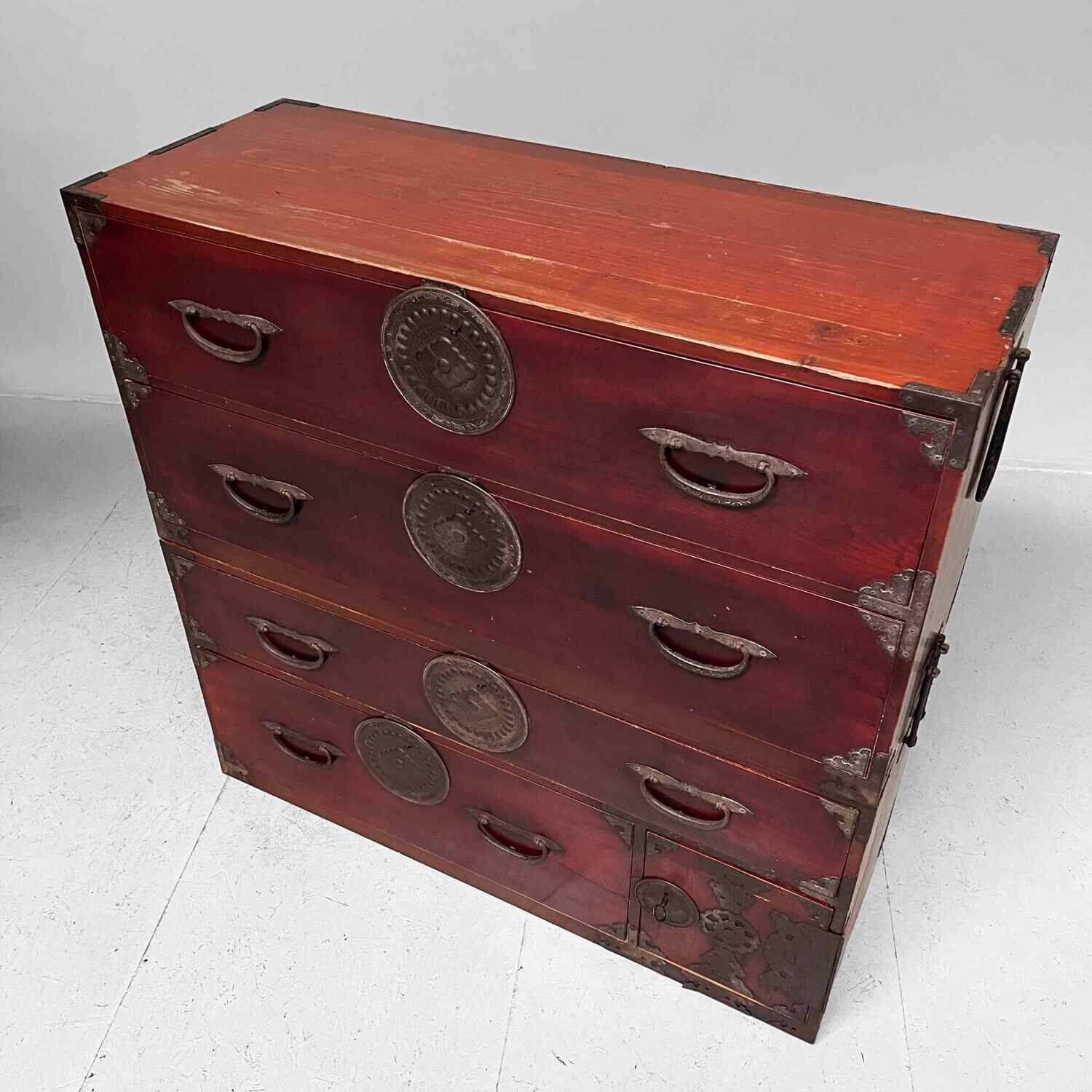 Large Nihonmatsu 二本松 Chest of Drawers Japan Meiji (1868-1912)
