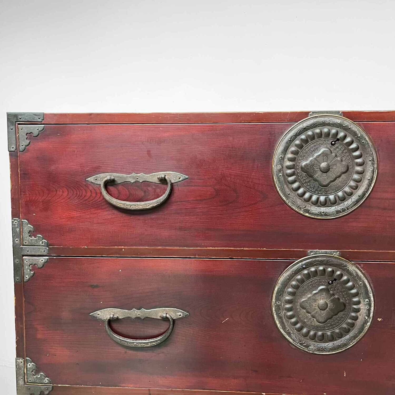 Large Nihonmatsu 二本松 Chest of Drawers Japan Meiji (1868-1912)