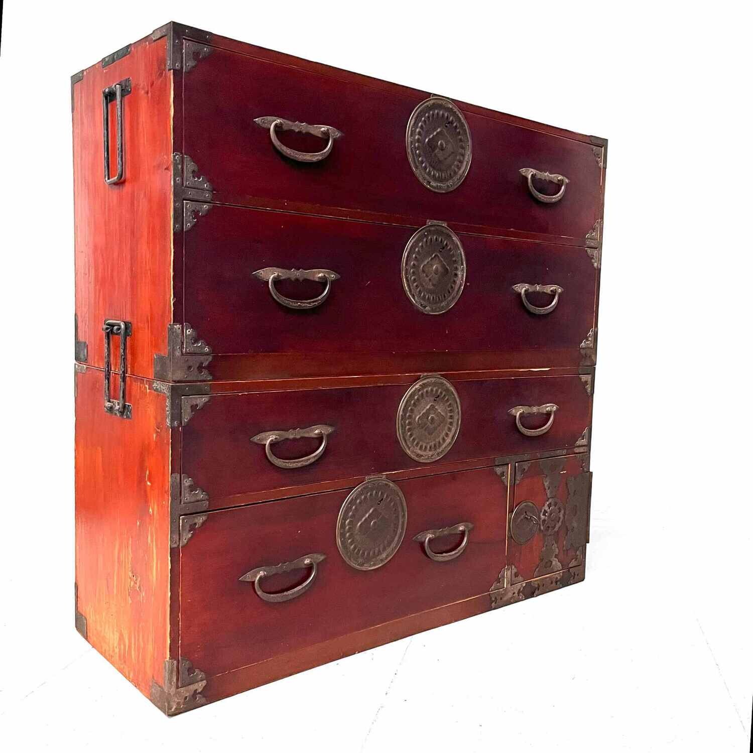 Large Nihonmatsu 二本松 Chest of Drawers Japan Meiji (1868-1912)