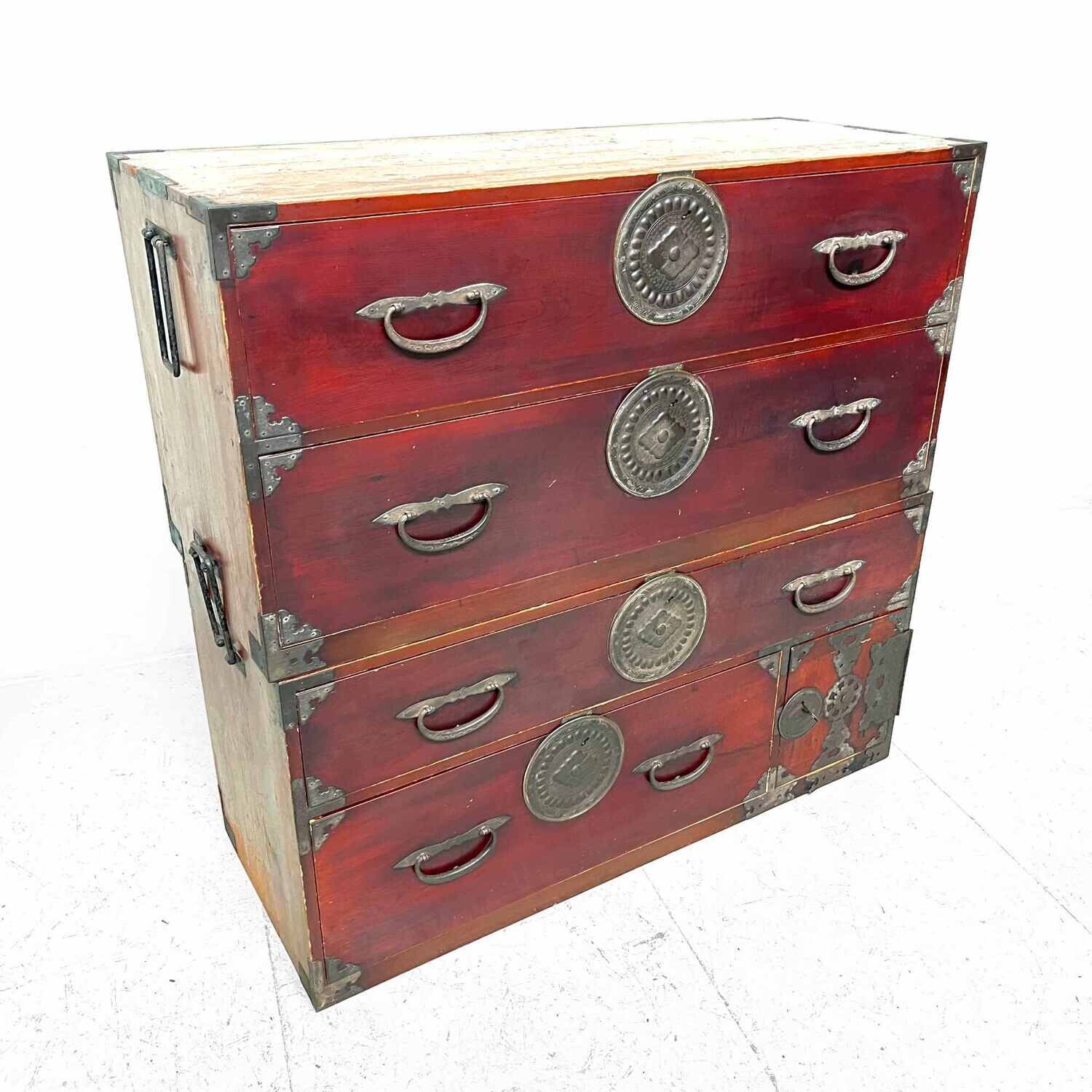 Large Nihonmatsu 二本松 Chest of Drawers Japan Meiji (1868-1912)