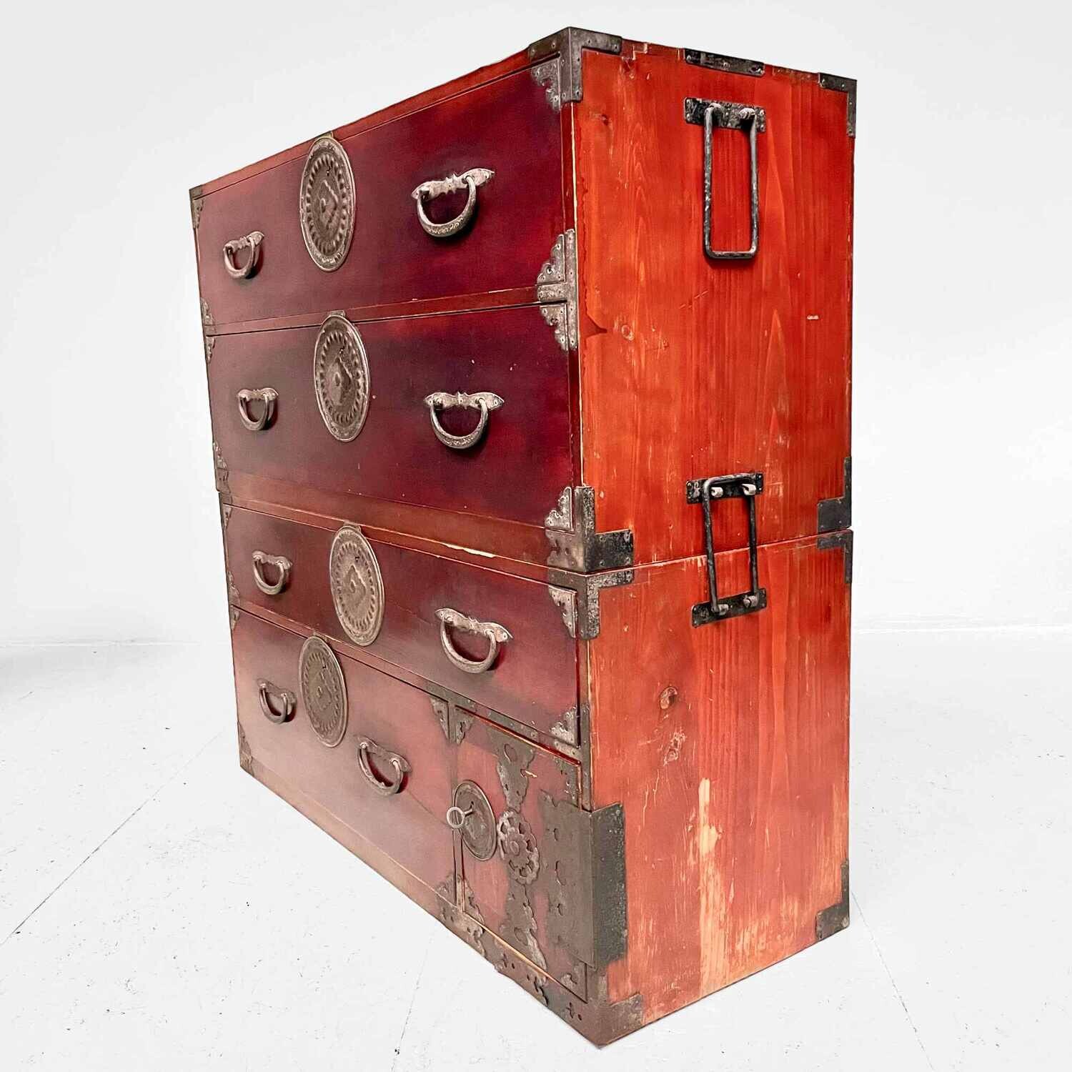 Large Nihonmatsu 二本松 Chest of Drawers Japan Meiji (1868-1912)