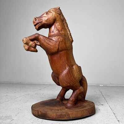Wooden Horse Mingei Folk Art Japan, 1950s.