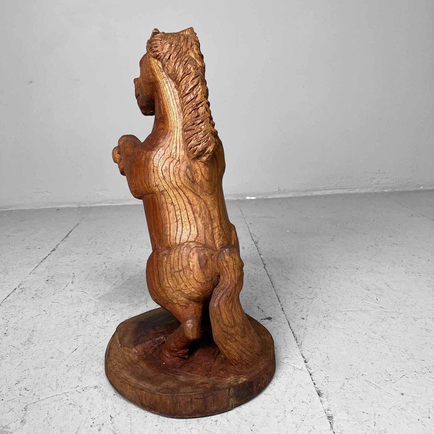 Wooden Horse Mingei Folk Art Japan, 1950s.