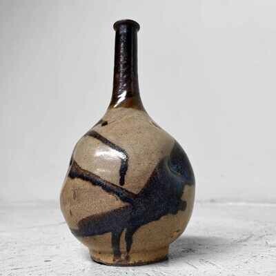 Wood Fired Ceramic Vase Japan, 19th century