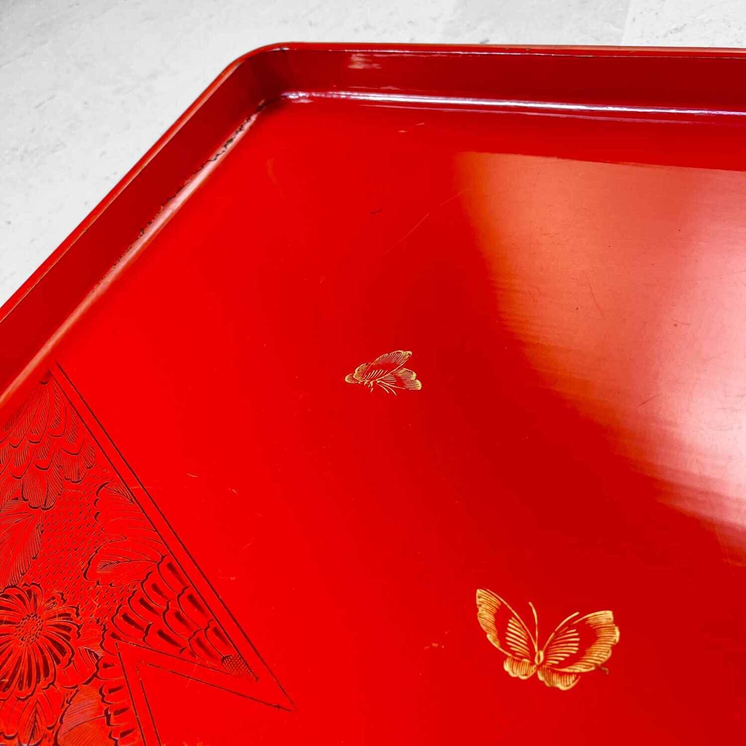 Laquerware Dienblad, vroege Shōwa, Japan.