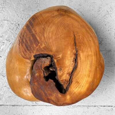 Japanse Burl Root Wood Plant Stand jaren '50