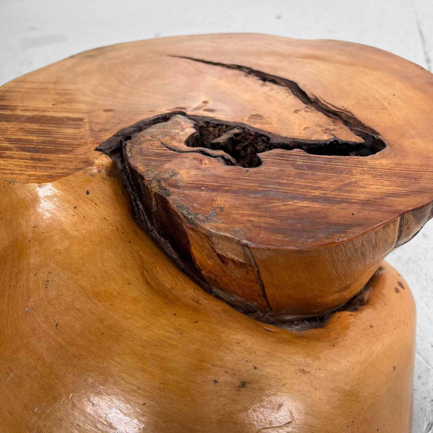 Japanese Burl Root Wood Plant Stand 1950s