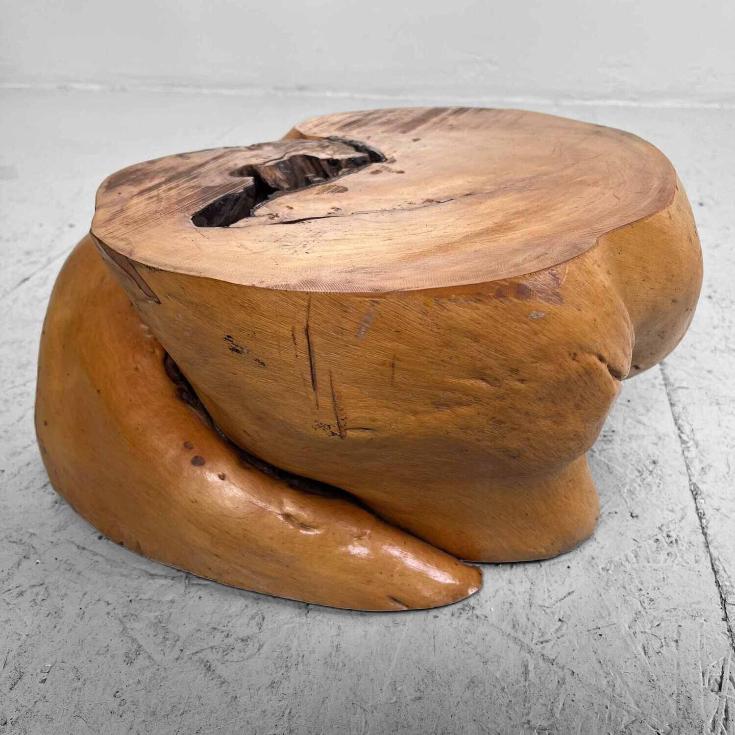 Japanese Burl Root Wood Plant Stand 1950s