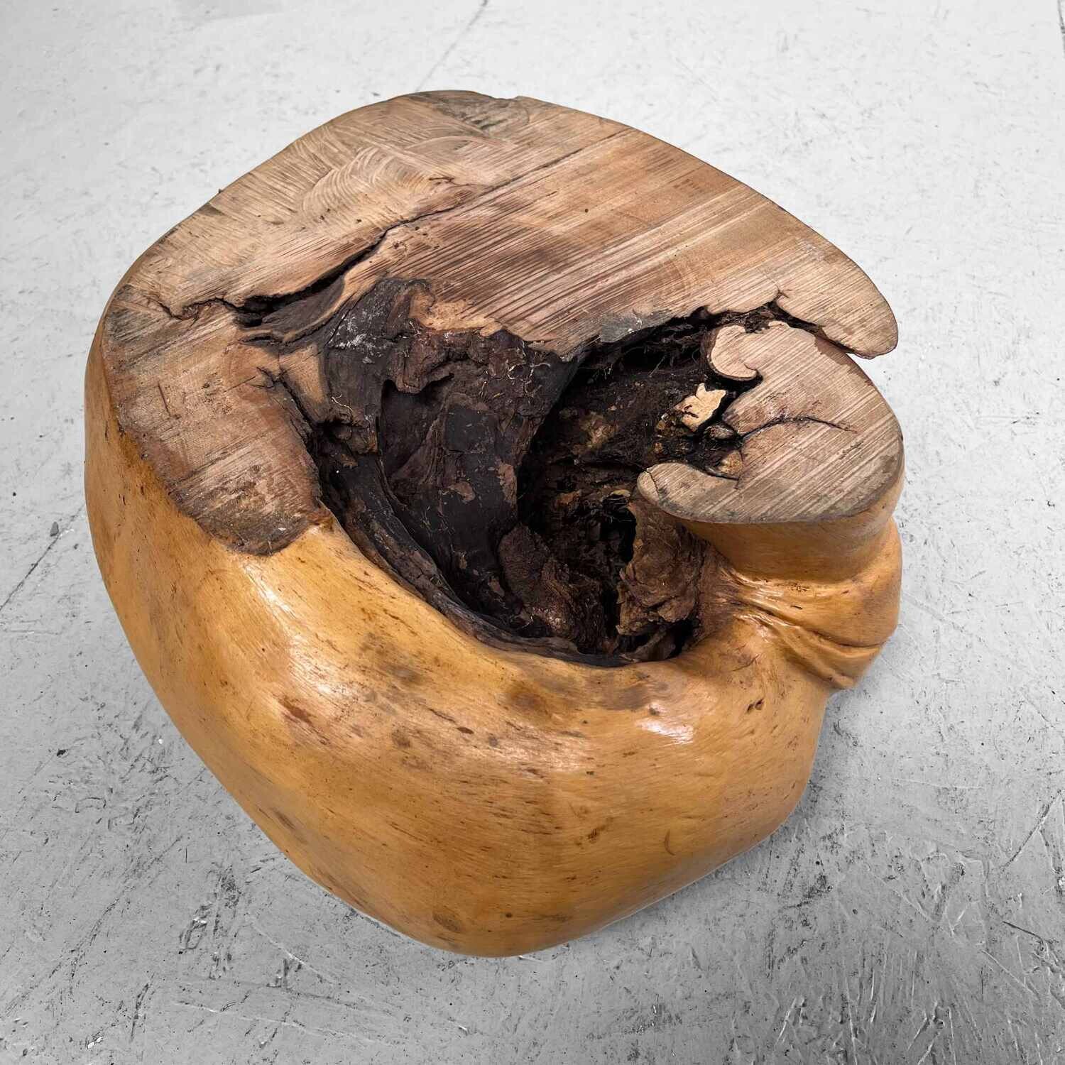 Japanese Burl Root Wood Plant Stand 1950s