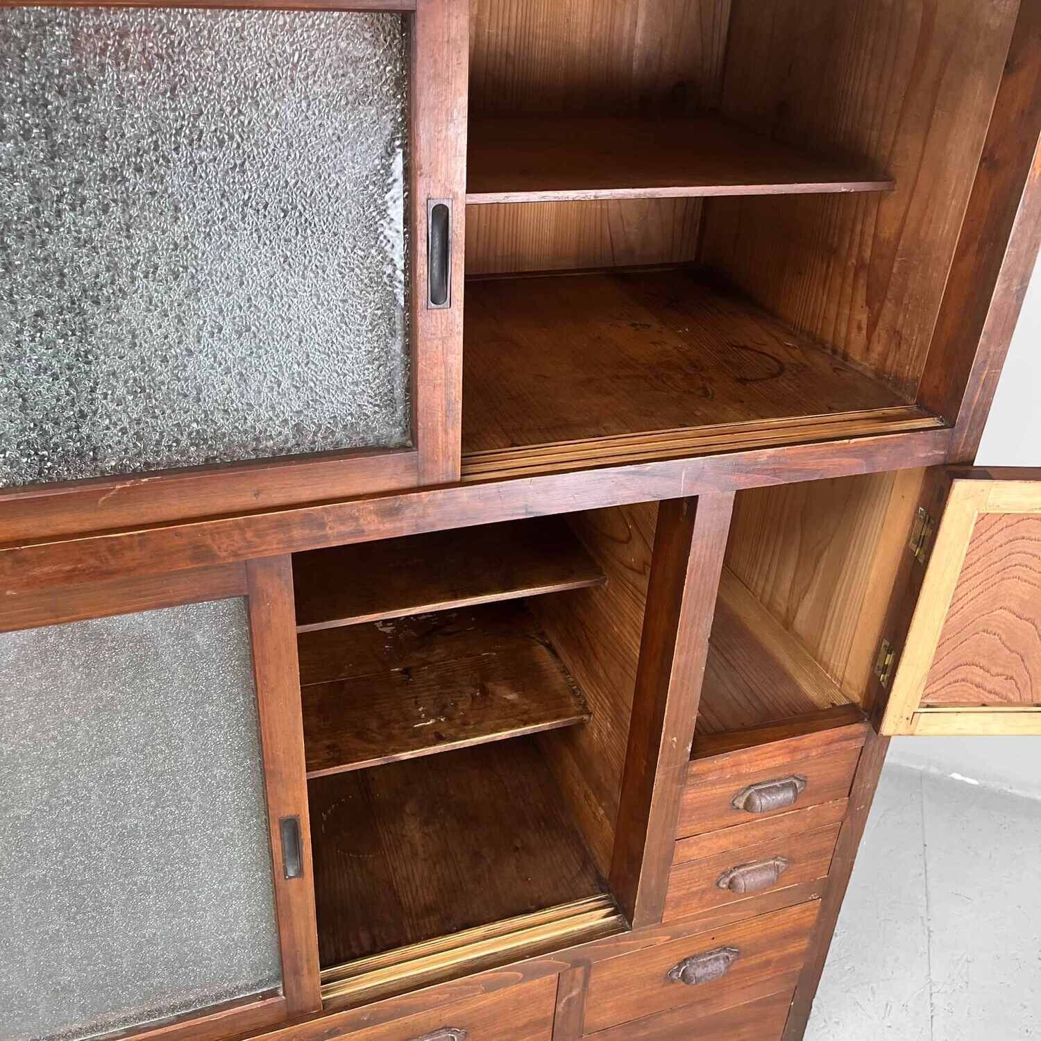 Japanese Tea Cupboard Cha Tansu, Taisho Era