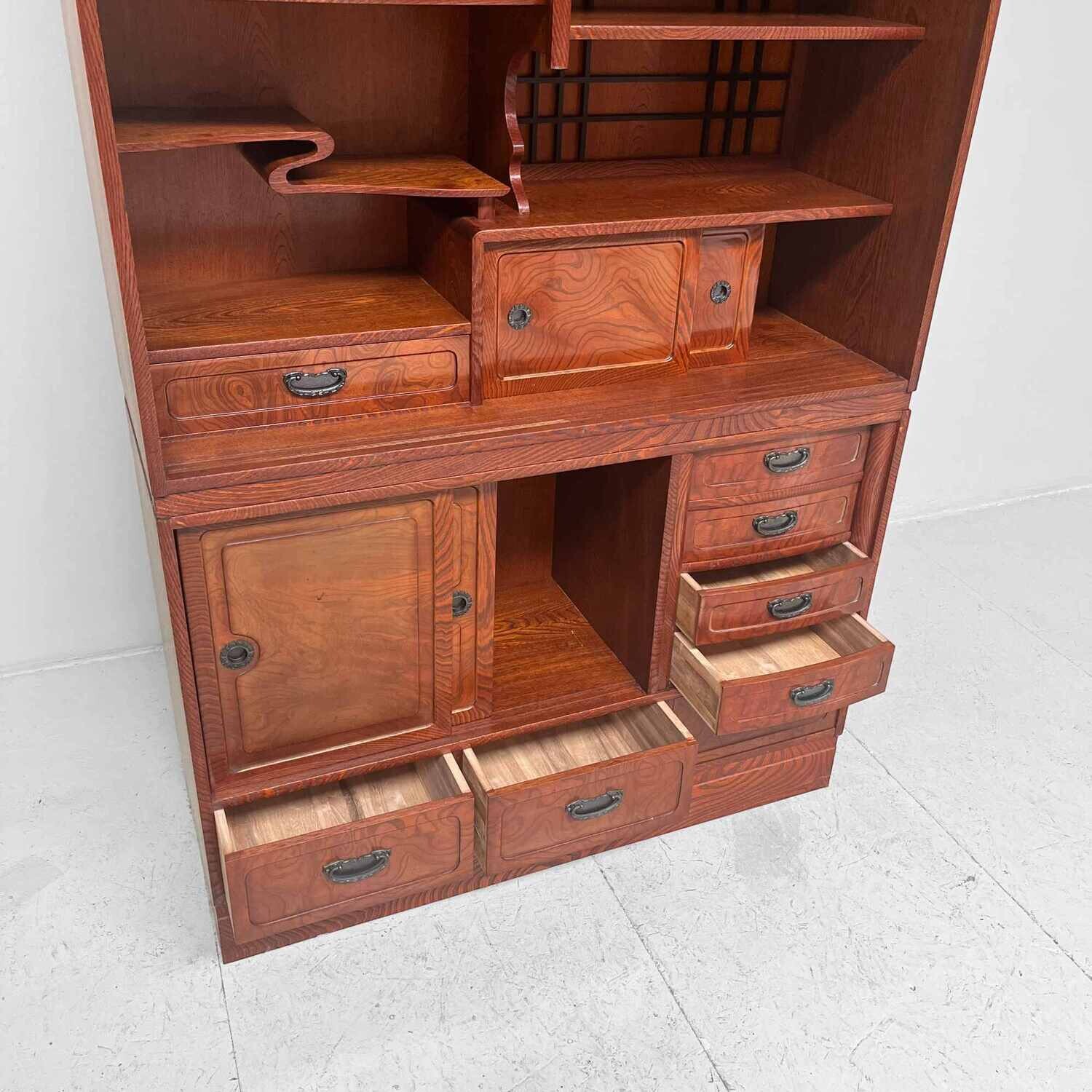 Vintage Japanese Tea Chest Cha Tansu, early Showa