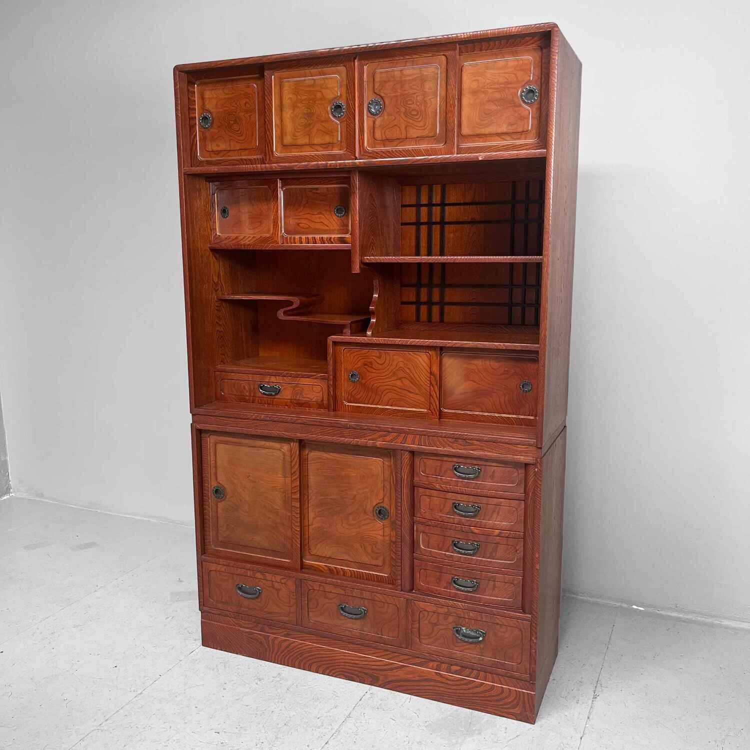 Vintage Japanese Tea Chest Cha Tansu, early Showa