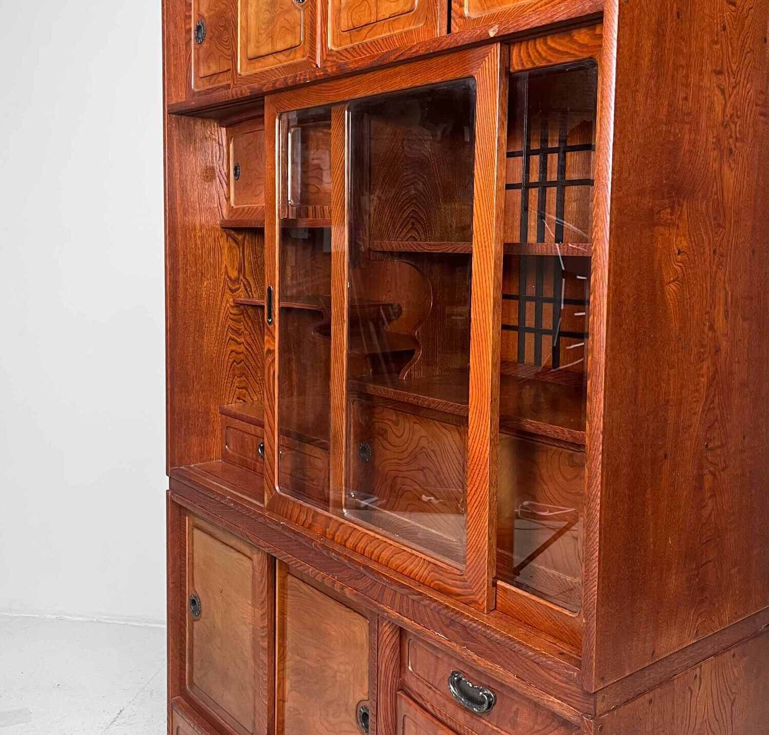 Vintage Japanese Tea Chest Cha Tansu, early Showa