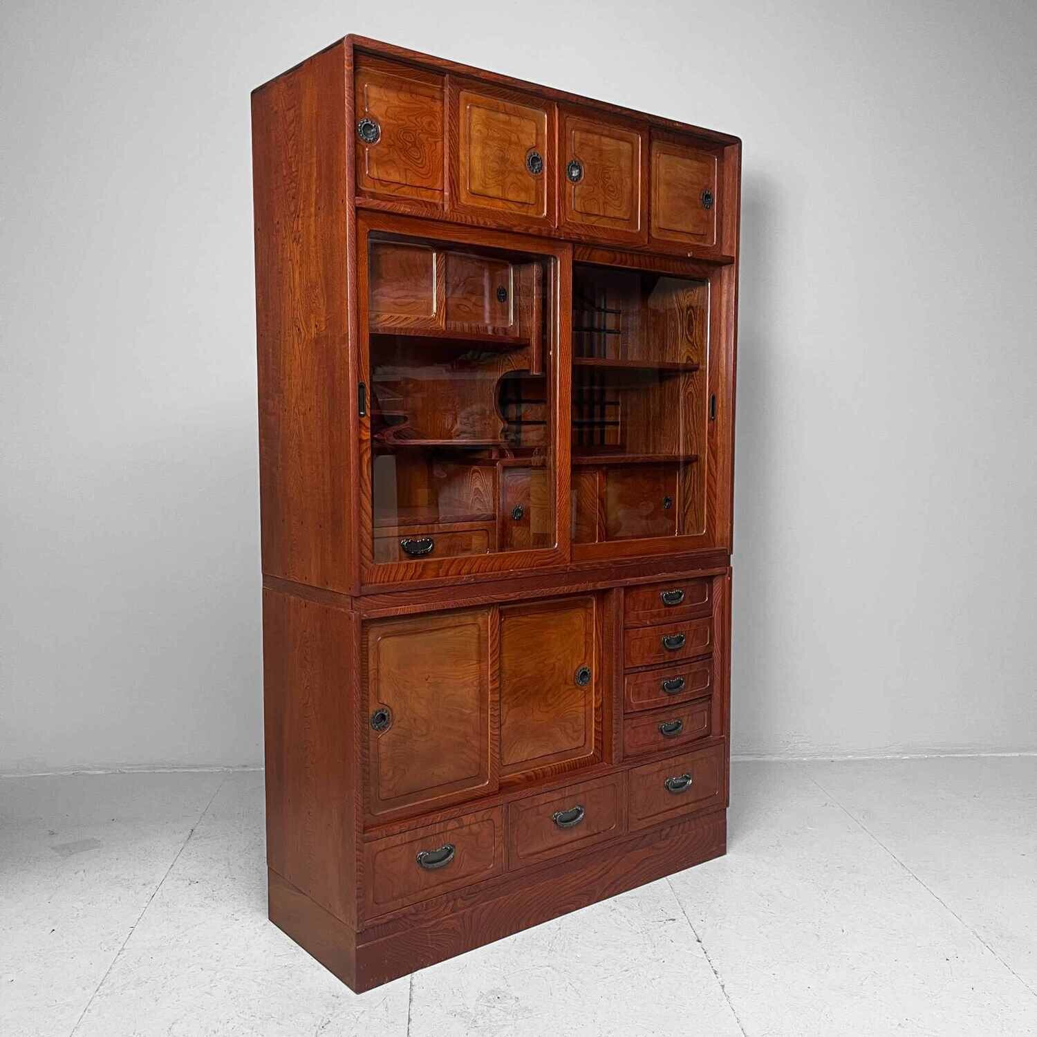 Vintage Japanese Tea Chest Cha Tansu, early Showa