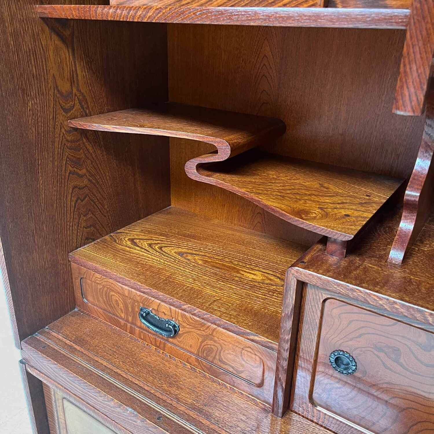 Vintage Japanese Tea Chest Cha Tansu, early Showa