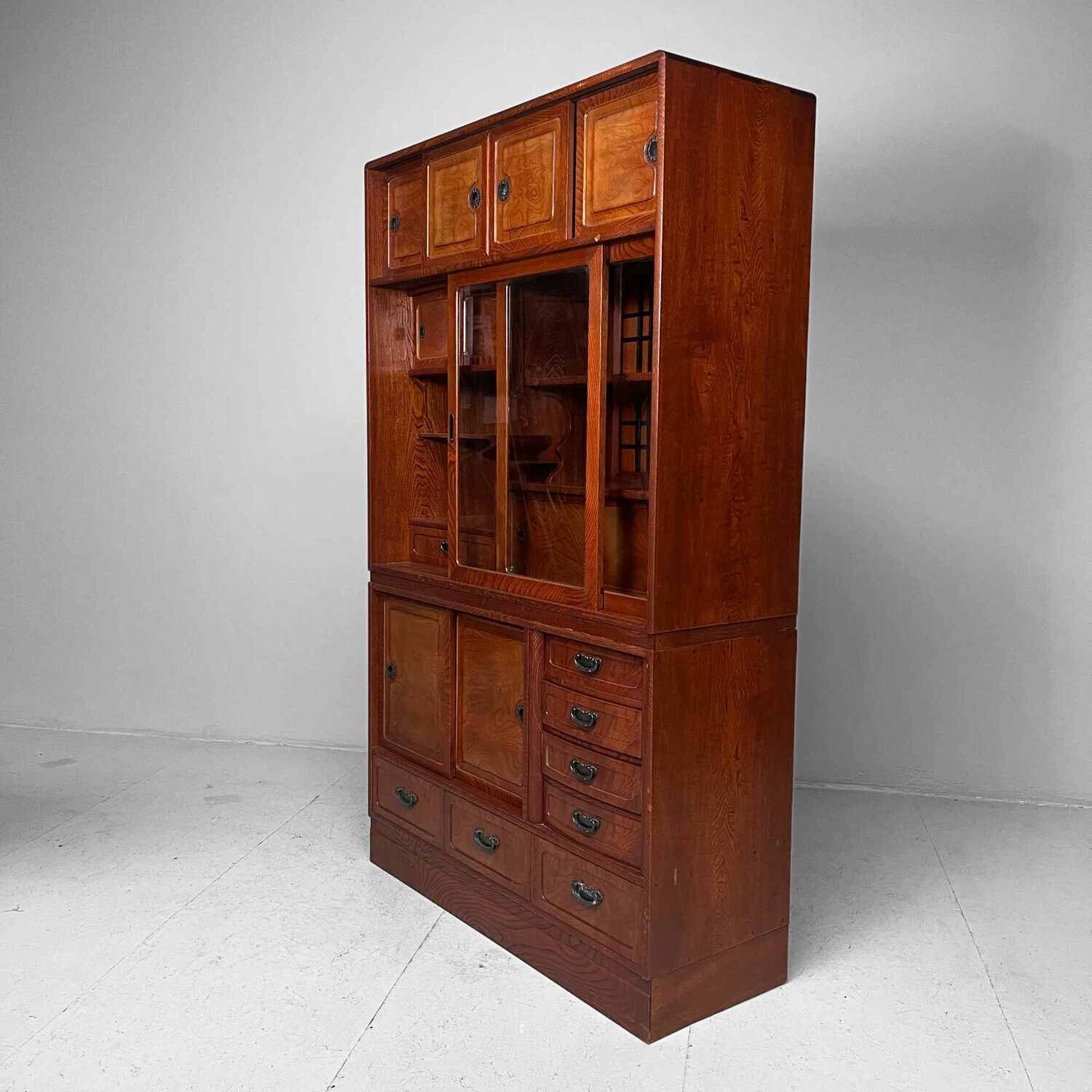 Vintage Japanese Tea Chest Cha Tansu, early Showa