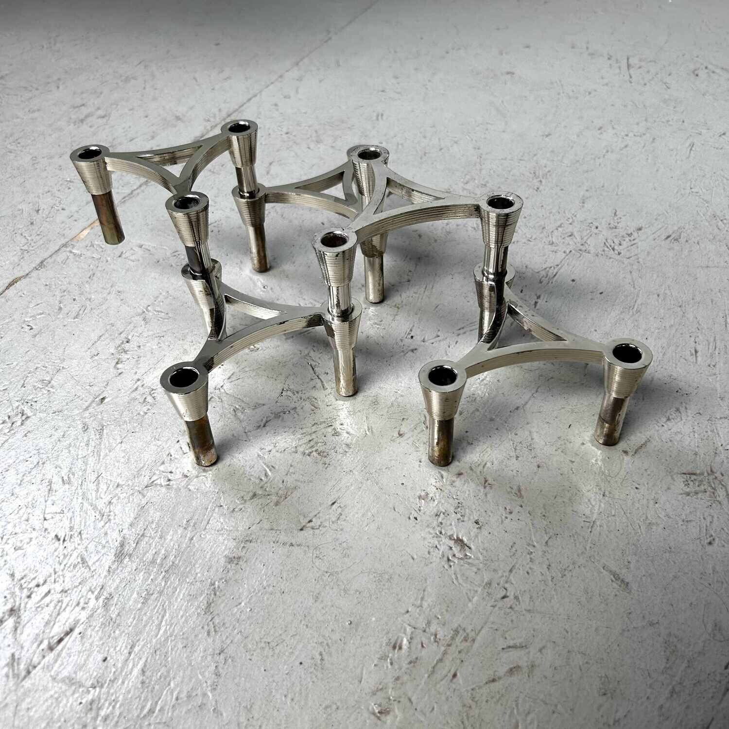 Set van vijf modulaire kandelaars '3Plus Schenken' jaren '60