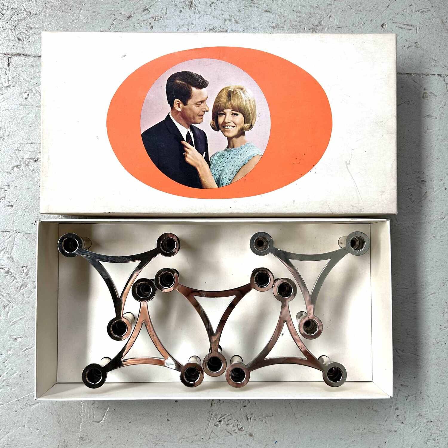 Set van vijf modulaire kandelaars '3Plus Schenken' jaren '60