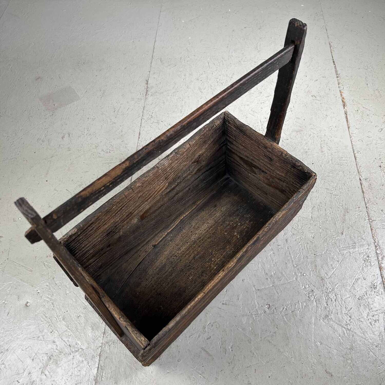 Antieke Japanse Gereedschapskoffer Meiji-periode 1900s