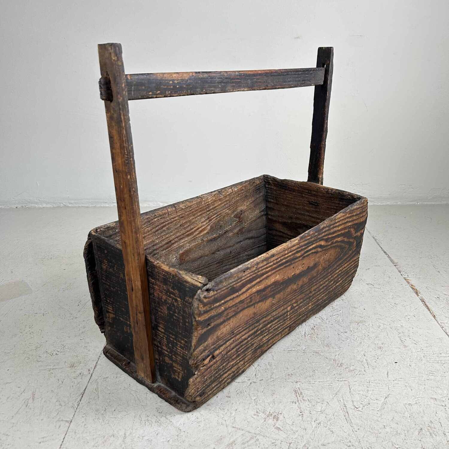 Antieke Japanse Gereedschapskoffer Meiji-periode 1900s