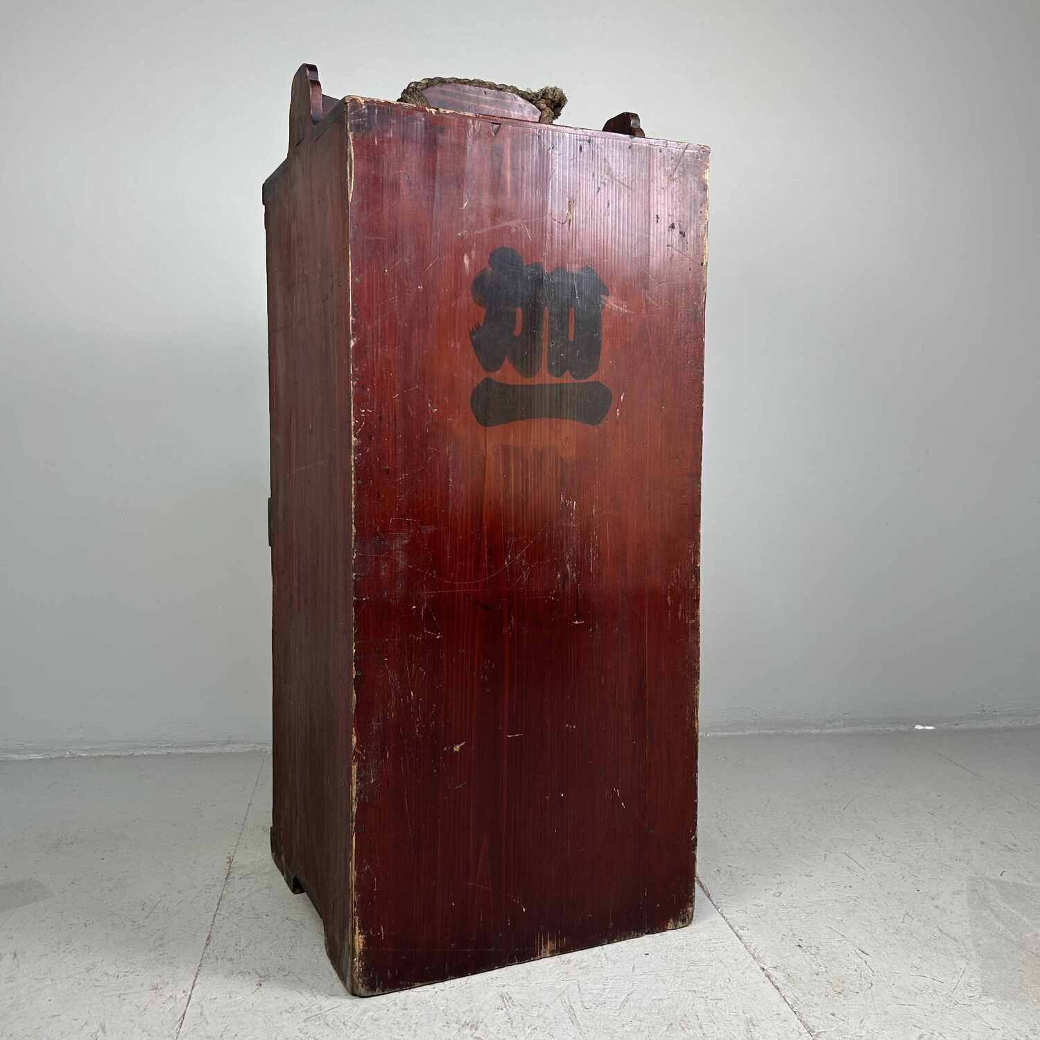 Transportkist Nuri-Bako (塗り箱) voor lakwerk jaren '20 Japan (1)