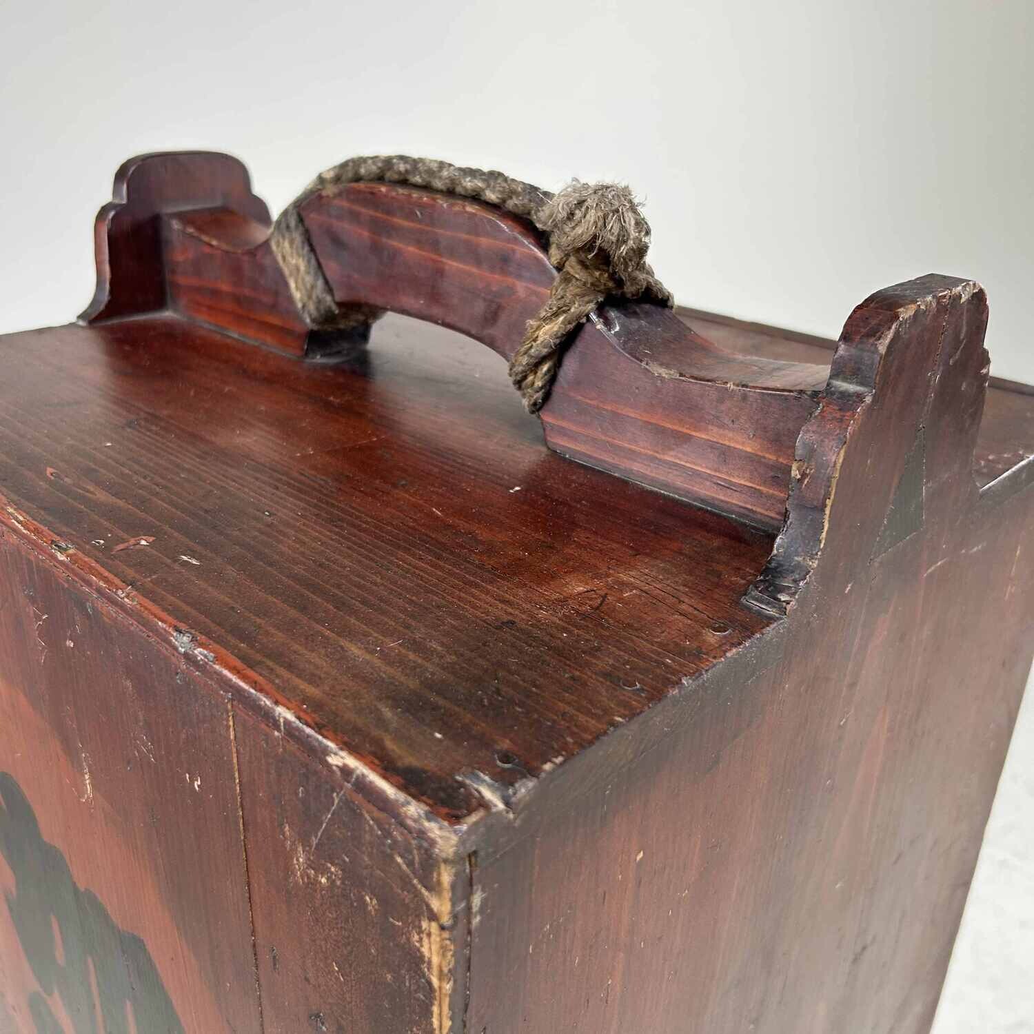 Transportkist Nuri-Bako (塗り箱) voor lakwerk jaren '20 Japan (1)