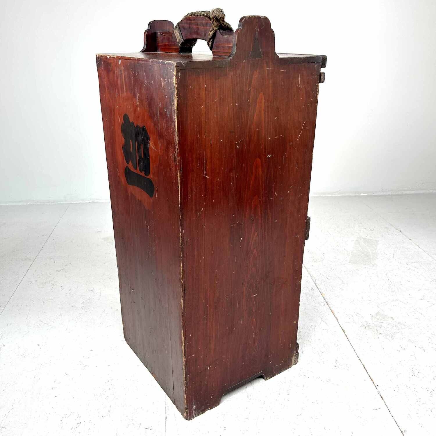 Transportkist Nuri-Bako (塗り箱) voor lakwerk jaren '20 Japan (1)