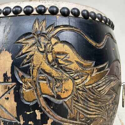 Antique Japanese Taiko Drum from the 1900s.