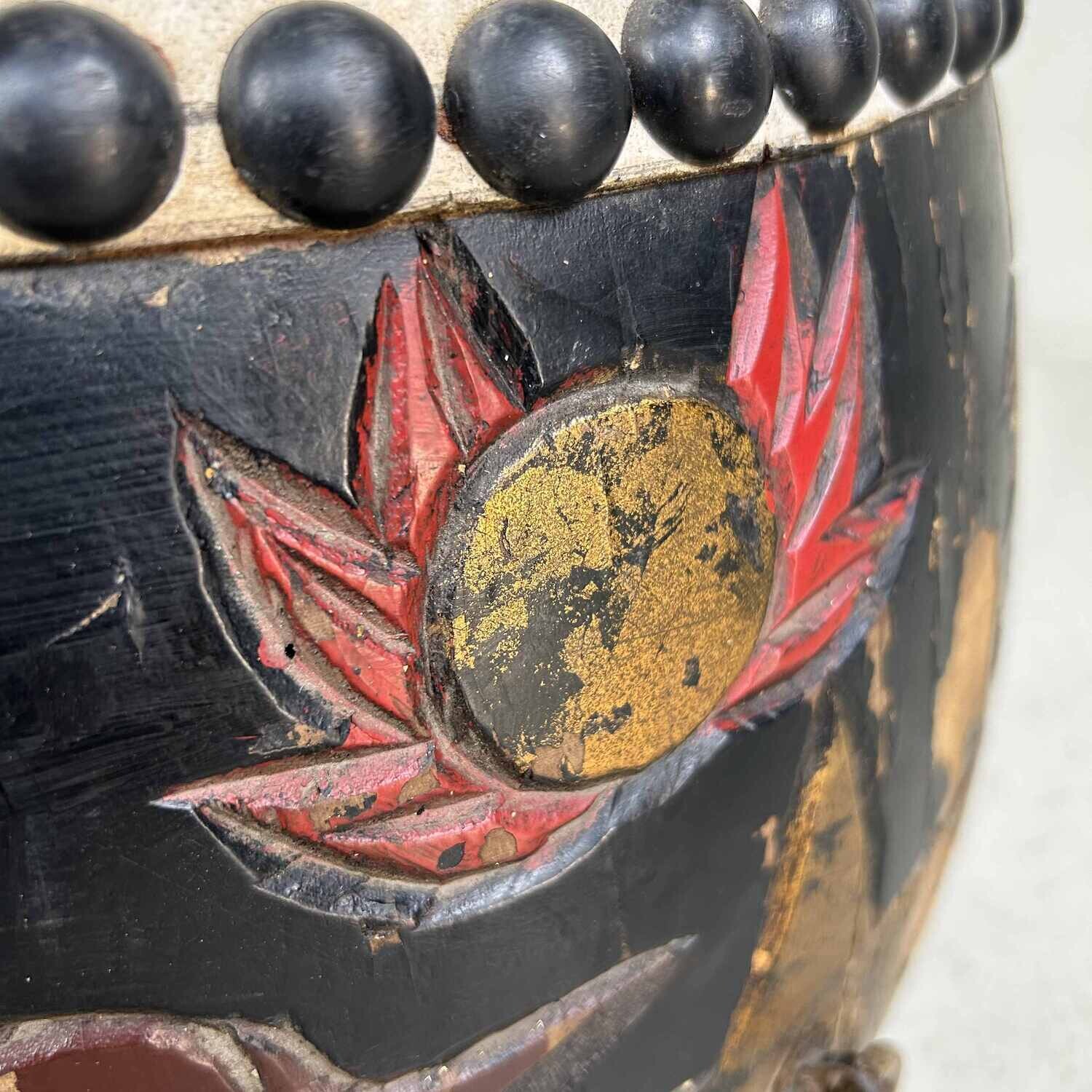 Antieke Japanse Antique Taiko Drum 1900s