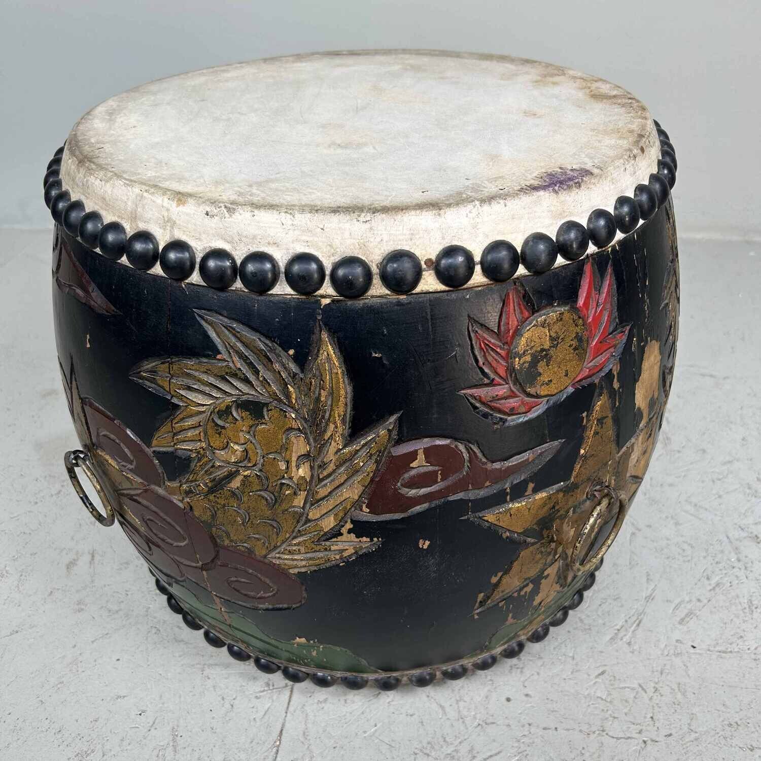Antieke Japanse Antique Taiko Drum 1900s