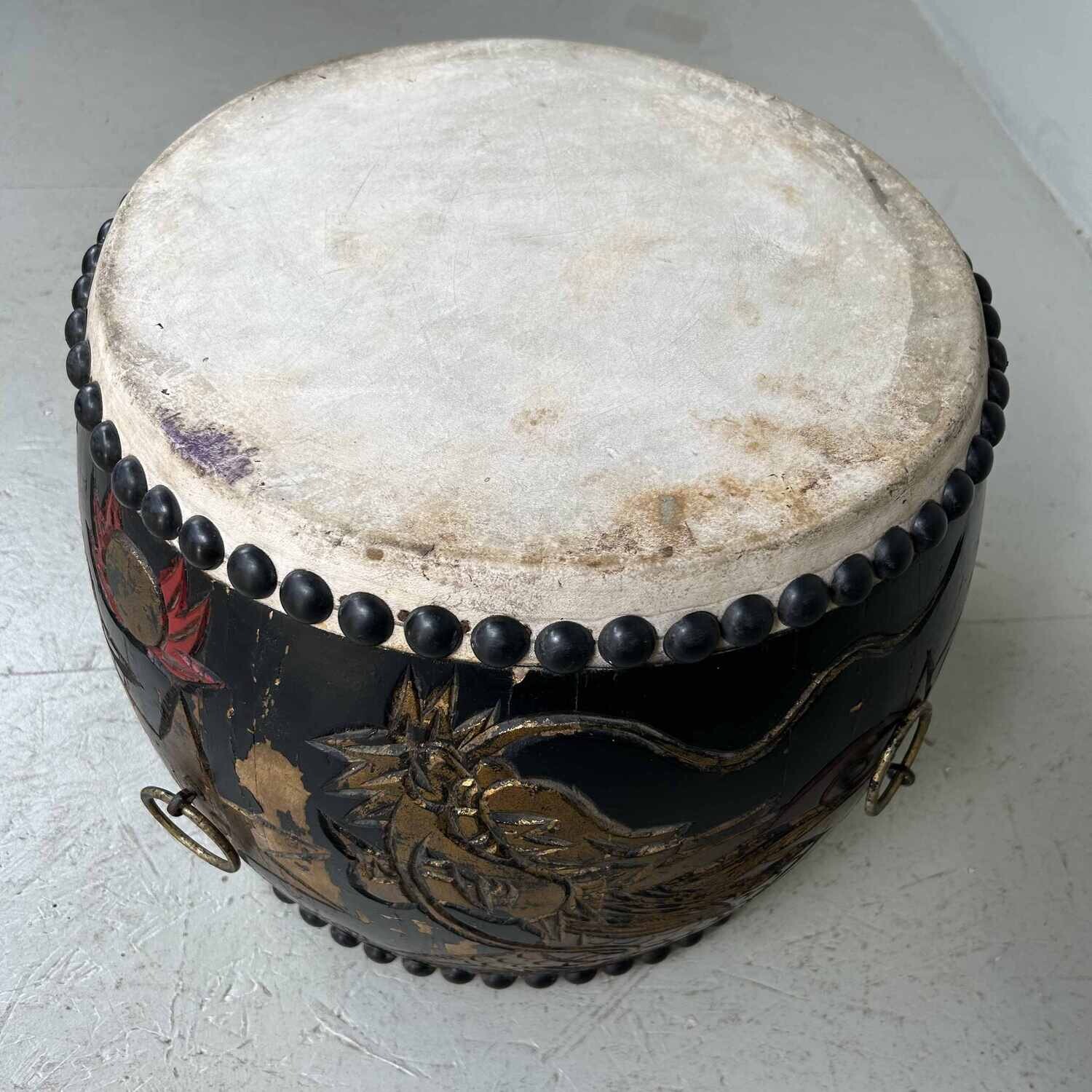Antieke Japanse Antique Taiko Drum 1900s