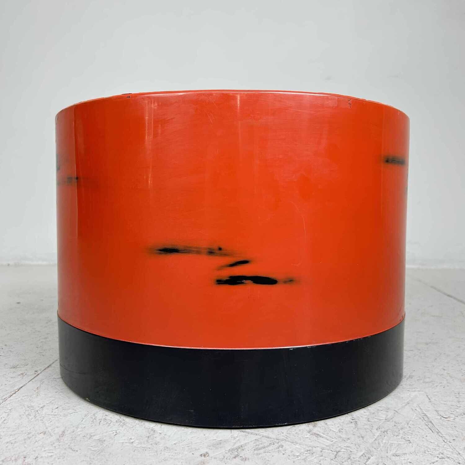 Antique Japanese Negoro-nuri, Hibachi from the 1920s.