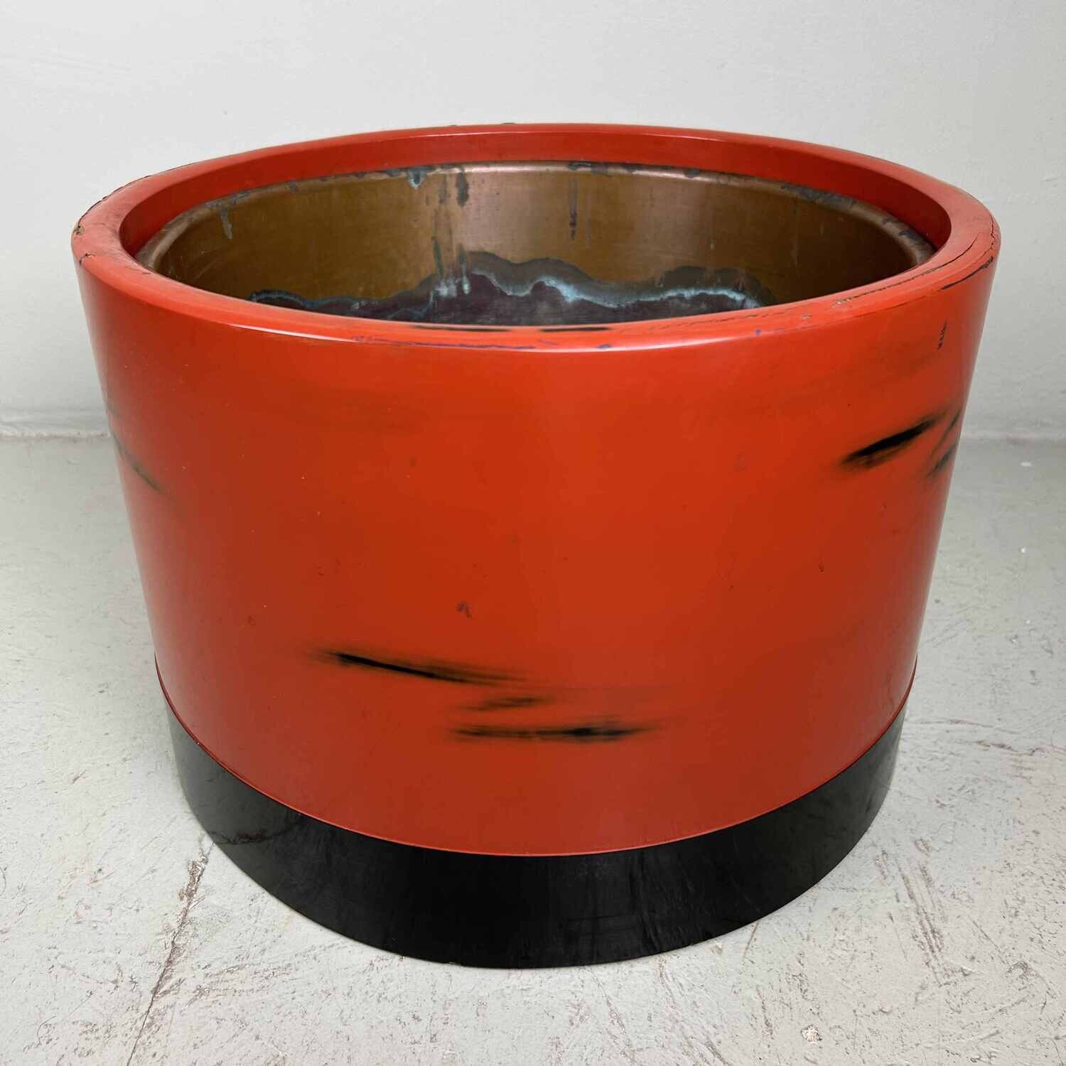 Antieke Japanse Negoro-nuri, Hibachi, jaren '20.