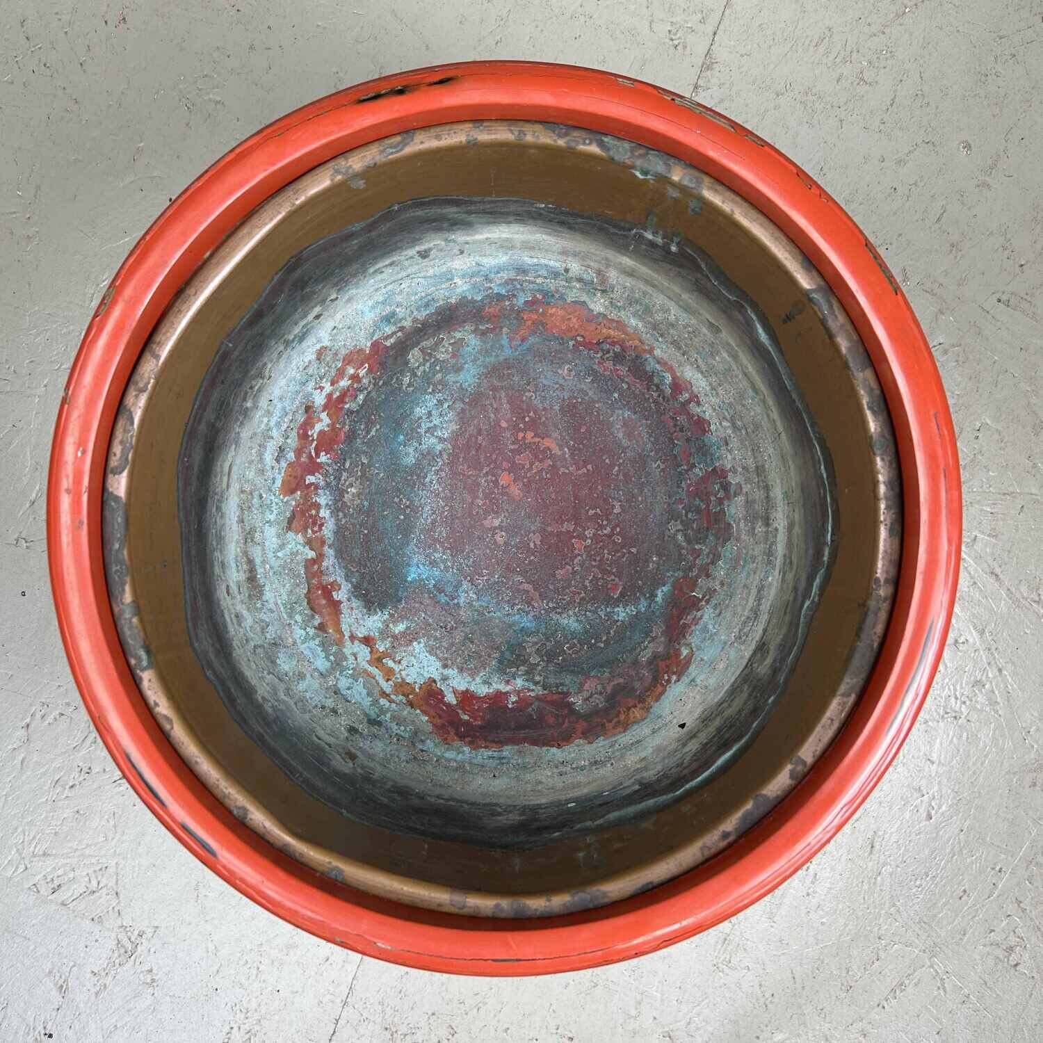 Antieke Japanse Negoro-nuri, Hibachi, jaren '20.