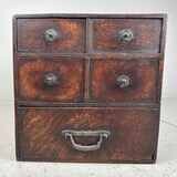 Antique Haribako Tansu Japanese Cabinet 針 箱 from the Meiji period.