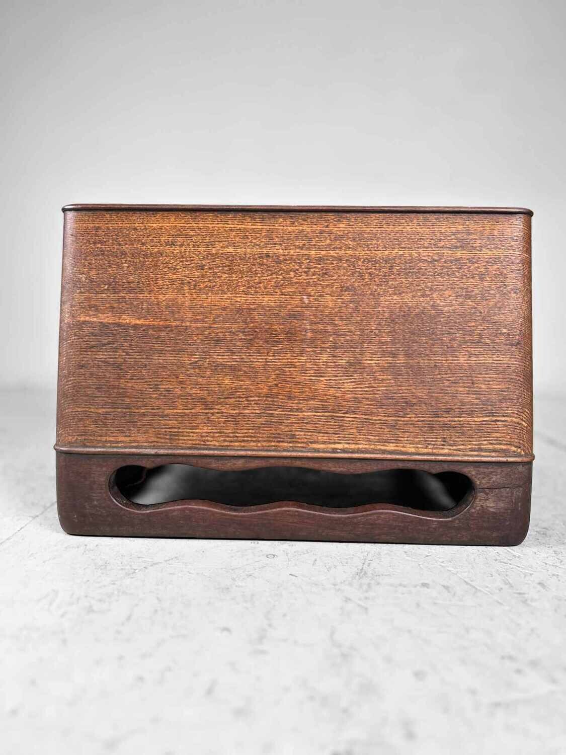 Wooden Square Hibachi from the Taishō period, Japan.